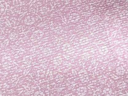 平和屋着物＊夏物　小紋　絽　草花文　正絹　逸品　CABK9265th
