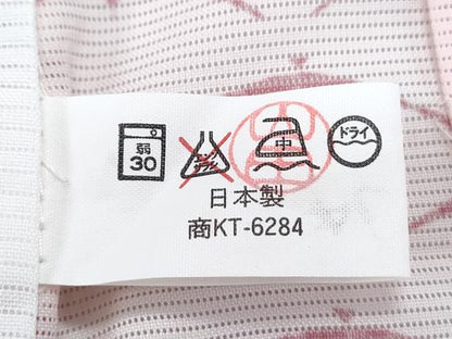 平和屋着物＊夏物　小紋　絽　飛蝶文　暈し染め　洗える着物　CABK9272th