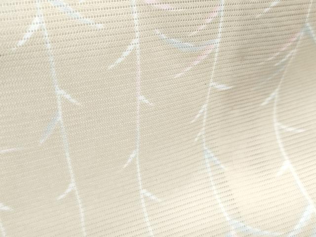 平和屋着物＊夏物　小紋　絽　草葉文　洗える着物　CABK9274th