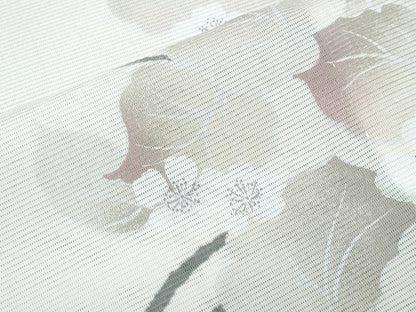 平和屋着物＊夏物　小紋　絽　草花文　洗える着物　CABK9277th