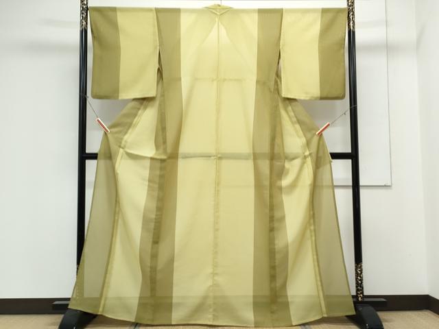 平和屋着物＊夏物　小紋　絽　間道　洗える着物　CABK9279th