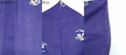 平和屋着物＊夏物　小紋　絽　花丸文　洗える着物　CABK9283th