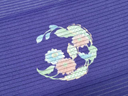平和屋着物＊夏物　小紋　絽　花丸文　洗える着物　CABK9283th