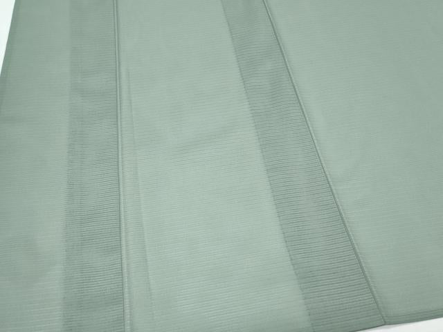 平和屋着物＊夏物　色無地　絽　山山葵色　洗える着物　CABK9286th