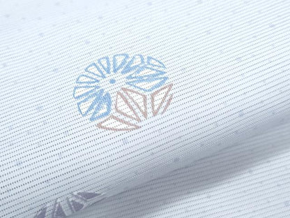 平和屋着物＊夏物　小紋　絽　毬文　洗える着物　CABK9294th