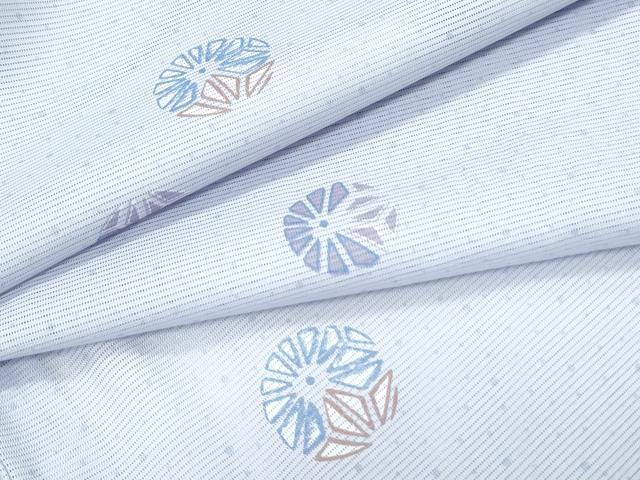 平和屋着物＊夏物　小紋　絽　毬文　洗える着物　CABK9294th
