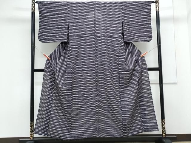 平和屋着物＊夏物　小紋　絽　吉祥文　正絹　逸品　CABK9301th