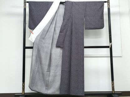 平和屋着物＊夏物　小紋　絽　吉祥文　正絹　逸品　CABK9301th