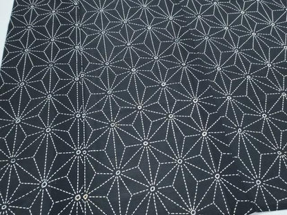 平和屋着物＊夏物　小紋　絽　絞り　麻の葉文様　黒地　高島屋扱い　正絹　逸品　CABK9302th