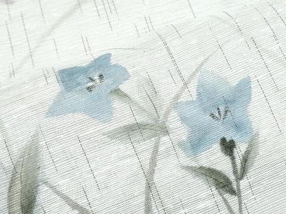 平和屋着物＊夏物　訪問着　紗紬　手描き　草花文　正絹　逸品　CABK9308th