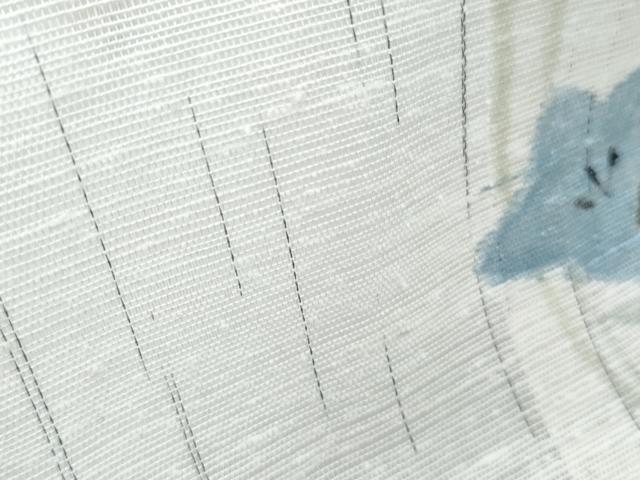 平和屋着物＊夏物　訪問着　紗紬　手描き　草花文　正絹　逸品　CABK9308th
