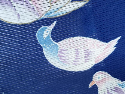 平和屋着物＊夏物　訪問着　絽　鴛鴦文　金彩　洗える着物　CABK9321th