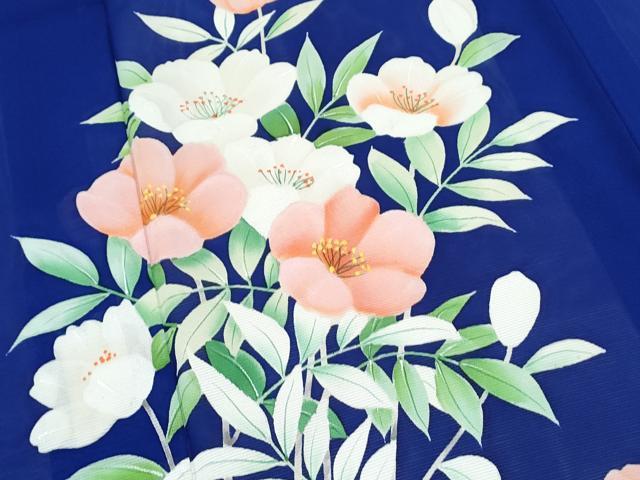 平和屋着物＊夏物　訪問着　絽　草花文　正絹　逸品　CABK9323th