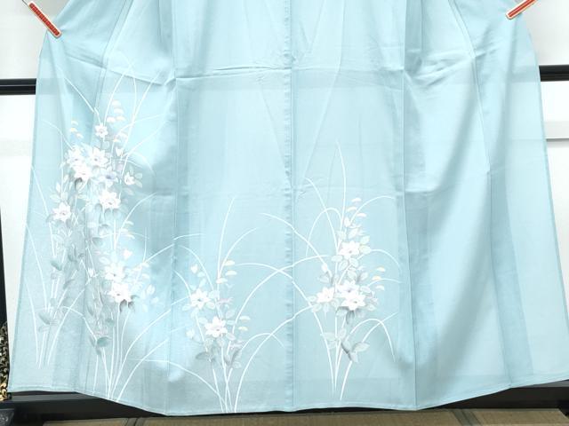 平和屋着物＊夏物　訪問着　絽　草花文　正絹　逸品　CABK9325th
