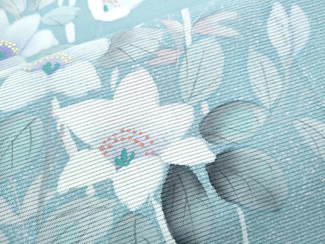 平和屋着物＊夏物　訪問着　絽　草花文　正絹　逸品　CABK9325th