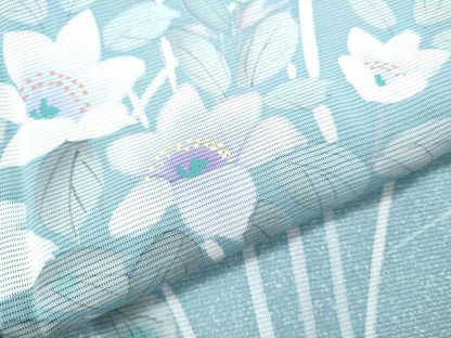 平和屋着物＊夏物　訪問着　絽　草花文　正絹　逸品　CABK9325th