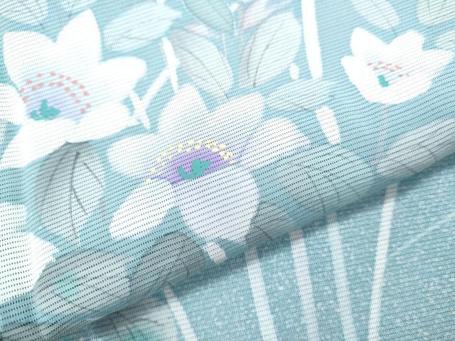 平和屋着物＊夏物　訪問着　絽　草花文　正絹　逸品　CABK9325th