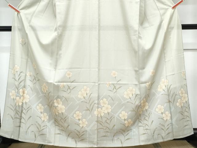 平和屋着物＊夏物　訪問着　絽　草花文　暈し染め　洗える着物　CABK9326th