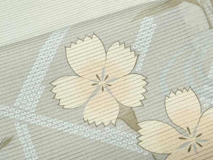 平和屋着物＊夏物　訪問着　絽　草花文　暈し染め　洗える着物　CABK9326th