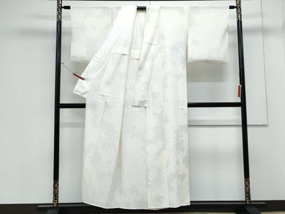 平和屋着物＊夏物　小紋　絽　薔薇　正絹　逸品　CABK9329th