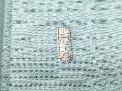 平和屋着物＊夏物　銀座きしや　色無地　変わり絽　月白色　正絹　逸品　CABK9338th