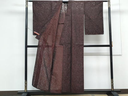 平和屋着物＊夏物　小紋　紗　唐草文　正絹　逸品　未使用　CABK9341th
