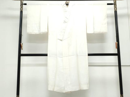 平和屋着物＊夏物　長襦袢　絽　流水文　象牙色　正絹　逸品　CABK9365th