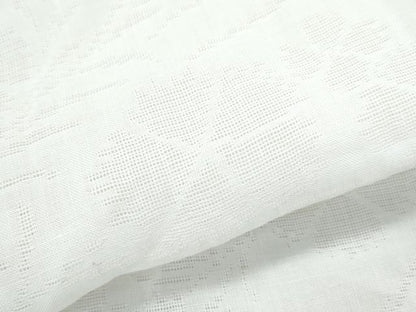 平和屋着物＊夏物　長襦袢　草花紋紗　象牙色　麻　逸品　CABK9367th