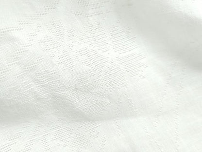 平和屋着物＊夏物　長襦袢　草花紋紗　象牙色　麻　逸品　CABK9367th