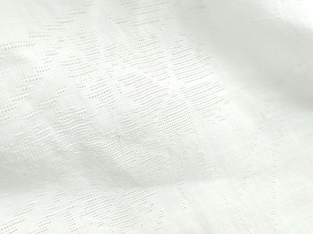 平和屋着物＊夏物　長襦袢　草花紋紗　象牙色　麻　逸品　CABK9367th