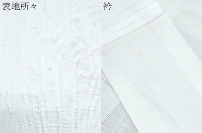 平和屋着物＊夏物　長襦袢　草花紋紗　胡粉色　CABK9368th