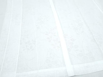平和屋着物＊夏物　長襦袢　草花紋紗　胡粉色　CABK9368th