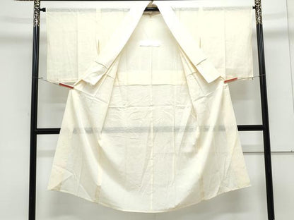 平和屋着物＊夏物　長襦袢　絽　立波文　鳥の子色　正絹　逸品　CABK9372th