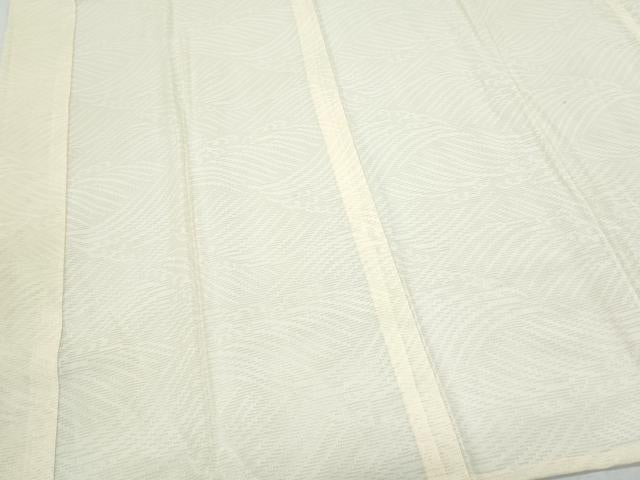 平和屋着物＊夏物　長襦袢　絽　立波文　鳥の子色　正絹　逸品　CABK9372th
