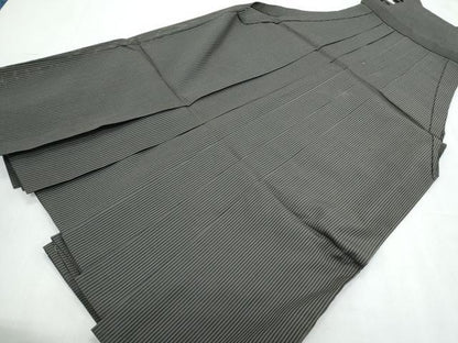 平和屋着物＊夏物　男性　行灯袴　縦絽　縞　正絹　逸品　CABK9374th