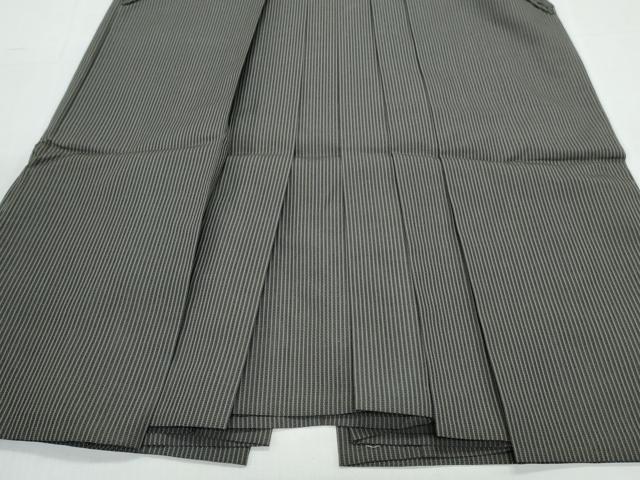 平和屋着物＊夏物　男性　行灯袴　縦絽　縞　正絹　逸品　CABK9374th