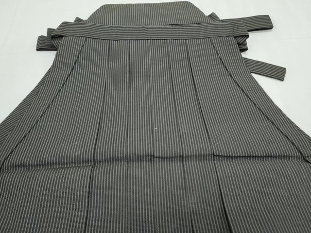 平和屋着物＊夏物　男性　行灯袴　縦絽　縞　正絹　逸品　CABK9374th