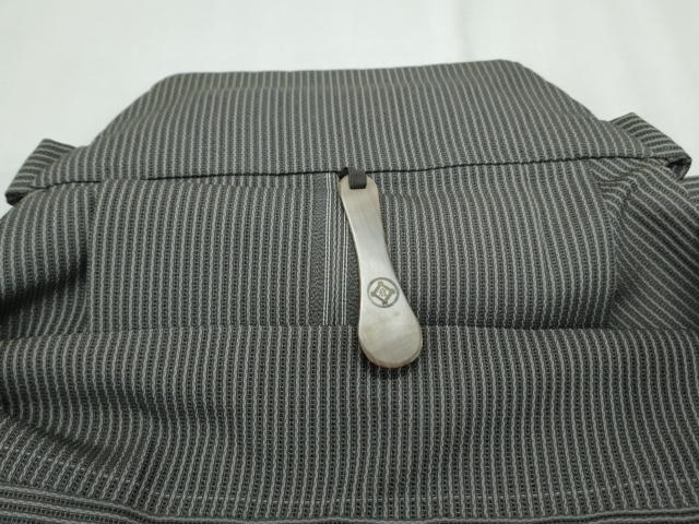 平和屋着物＊夏物　男性　行灯袴　縦絽　縞　正絹　逸品　CABK9374th