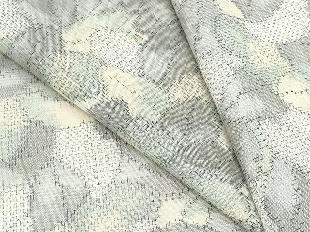 平和屋着物＊夏物　紗紬　枝葉文　正絹　逸品　CABK9376th