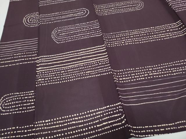 平和屋着物＊夏物　小紋　絽　吉祥文　正絹　逸品　CABK9378th