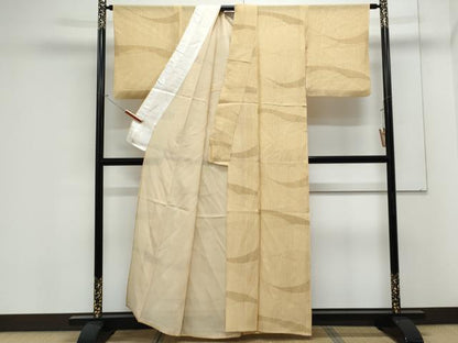 平和屋着物＊夏物　小紋　絽　抽象文様　正絹　逸品　CABK9379th
