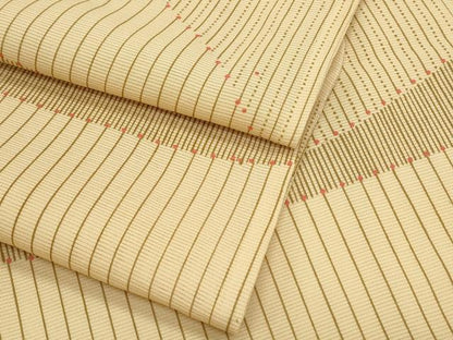 平和屋着物＊夏物　小紋　絽　抽象文様　正絹　逸品　CABK9379th