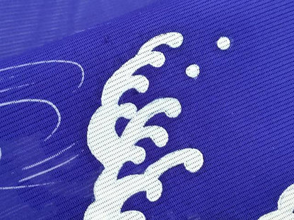 平和屋着物＊夏物　訪問着　絽　立波文　銀彩　正絹　逸品　CABK9383th