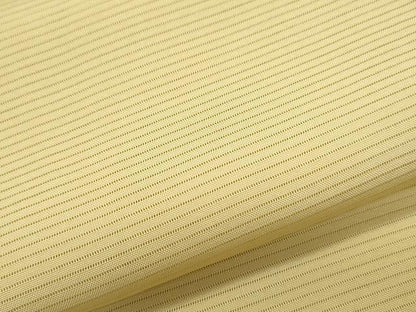 平和屋着物＊夏物　色無地　絽　淡黄色　正絹　逸品　CABK9389th