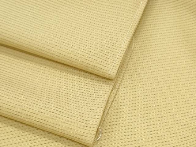 平和屋着物＊夏物　色無地　絽　淡黄色　正絹　逸品　CABK9389th