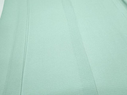 平和屋着物＊夏物　色無地　絽縮緬　青竹色　正絹　逸品　CABK9391th