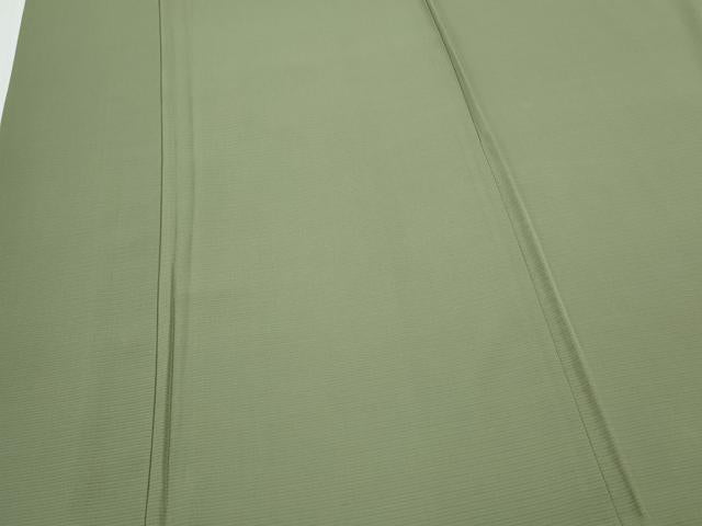 平和屋着物＊夏物　色無地　絽　草色　正絹　逸品　CABK9392th