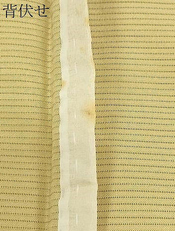 平和屋着物＊夏物　色無地　駒絽　芥子色　正絹　逸品　CABK9396th