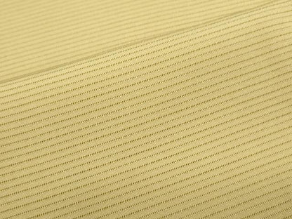 平和屋着物＊夏物　色無地　駒絽　芥子色　正絹　逸品　CABK9396th