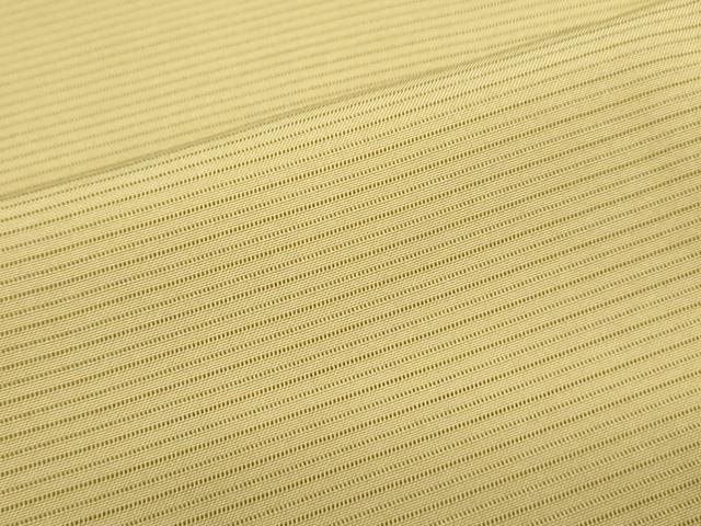 平和屋着物＊夏物　色無地　駒絽　芥子色　正絹　逸品　CABK9396th